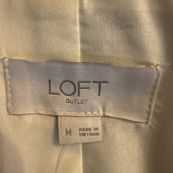 Loft  Womens Med Blazer Brown Plaid Oversized Career Academia Office Preppy - Picture 4 of 7